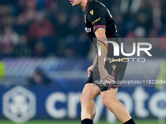 Thijs Dallinga of Bologna FC during the UEFA Champions League 2024/25 League Phase MD5 match between Bologna FC and LOSC Lille at Stadio Ren...