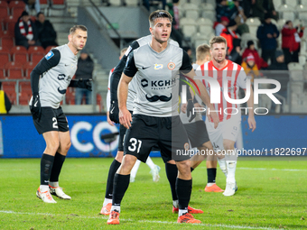 Igor Orlikowski participates in the game between KS Cracovia and Zaglebie Lubin in Krakow, Poland, on November 29, 2024. This is a PKO BP Ek...