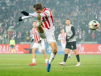 Mikkel Maigaard participates in the game between KS Cracovia and Zaglebie Lubin in Krakow, Poland, on November 29, 2024. This is a PKO BP Ek...