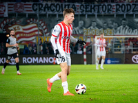 Filip Rozga participates in the game between KS Cracovia and Zaglebie Lubin in Krakow, Poland, on November 29, 2024. This is a PKO BP Ekstra...