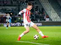 Filip Rozga participates in the game between KS Cracovia and Zaglebie Lubin in Krakow, Poland, on November 29, 2024. This is a PKO BP Ekstra...