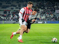 Benjamin Kallman participates in the game between KS Cracovia and Zaglebie Lubin in Krakow, Poland, on November 29, 2024. This is a PKO BP E...