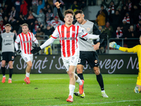 Filip Rozga participates in the game between KS Cracovia and Zaglebie Lubin in Krakow, Poland, on November 29, 2024. This is a PKO BP Ekstra...