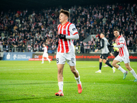 Filip Rozga participates in the game between KS Cracovia and Zaglebie Lubin in Krakow, Poland, on November 29, 2024. This is a PKO BP Ekstra...