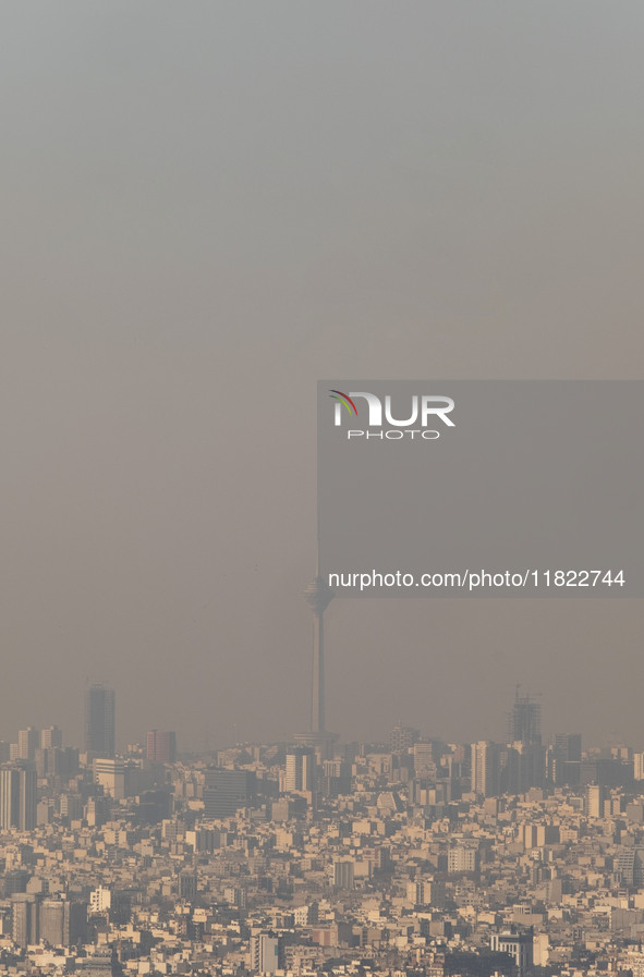 A view of the city of Tehran, Iran, on November 30, 2024. 