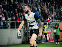 Mateusz Wdowiak participates in the game between KS Cracovia and Zaglebie Lubin in Krakow, Poland, on November 29, 2024. This is a PKO BP Ek...