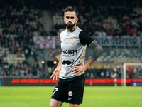 Mateusz Wdowiak participates in the game between KS Cracovia and Zaglebie Lubin in Krakow, Poland, on November 29, 2024. This is a PKO BP Ek...