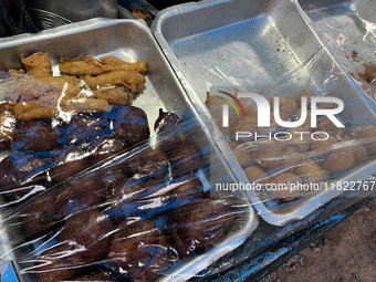 Snacks are at a roadside snack stand in Konni, Pathanamthitta, Kerala, India, on April 5, 2024. (