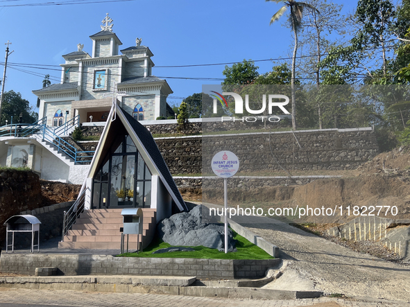 The Infant Jesus Church is in Konni, Pathanamthitta, Kerala, India, on April 6, 2024. 