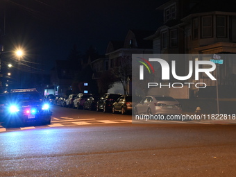 Two people are shot in the area of East 31st Street and 14th Avenue in Paterson, New Jersey, United States, on November 29, 2024. At approxi...