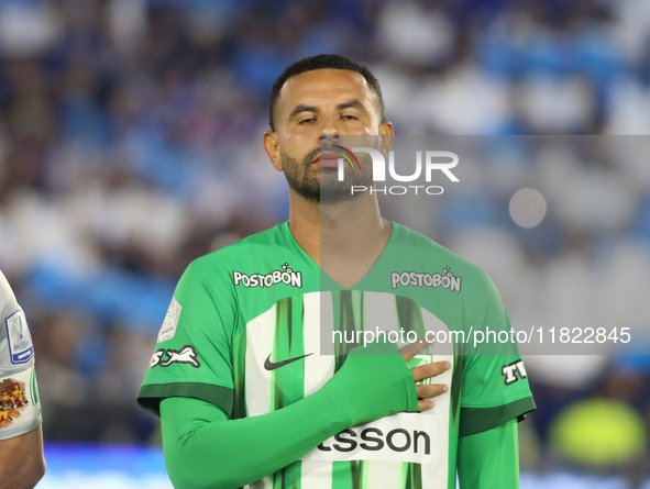 Edwin Cardona of Atletico Nacional participates in the match on matchday 3 of the quadrangular semifinals of group A of the Liga BetPlay DIM...