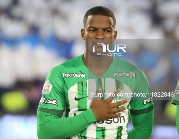 Andres Roman of Atletico Nacional participates in the match on matchday 3 of the quadrangular semifinals of group A of the Liga BetPlay DIMA...