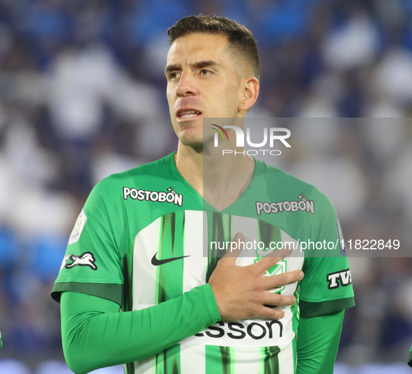 Felipe Aguirre of Atletico Nacional plays during the match of the third matchday of the group A semifinals of the BetPlay DIMAYOR II 2024 Be...