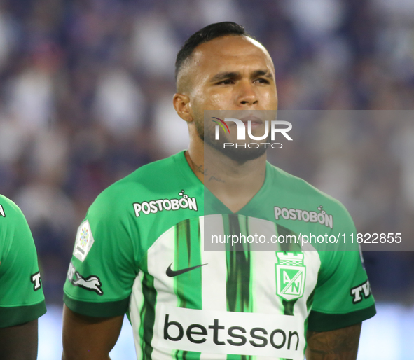 Andres Sarmiento of Atletico Nacional plays during the match of the third matchday of the group A semifinals of the BetPlay DIMAYOR II 2024...