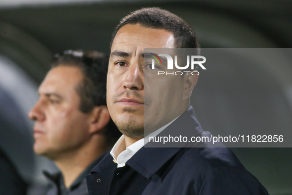 Efrain Juarez coaches Atletico Nacional during the match on the third day of the group A semifinals of the BetPlay DIMAYOR II 2024 BetPlay L...