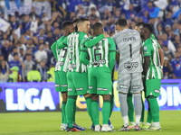 Players of Atletico Nacional participate in the match of the third date of the semifinal round of group A of the BetPlay DIMAYOR II 2024 Lea...