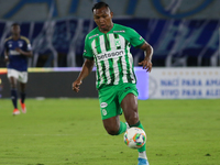 Alfredo Morelos controls the ball during the match of the third date of the semifinal quadrangulars of group A for the BetPlay DIMAYOR II 20...