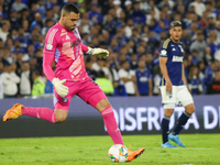 Alvaro Montero of Millonarios F.C. participates in the match of matchday 3 of the quadrangular semifinals of group A of the BetPlay League D...