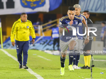 Radamel Falcao Garcia of Millonarios F.C. participates in the match on matchday 3 of the group A semi-finals of the BetPlay DIMAYOR II 2024...