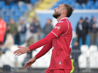 Giuseppe Sibilli of SSC Bari plays during the Italian Serie B soccer championship match between Brescia Calcio and SSC Bari at Mario Rigamon...