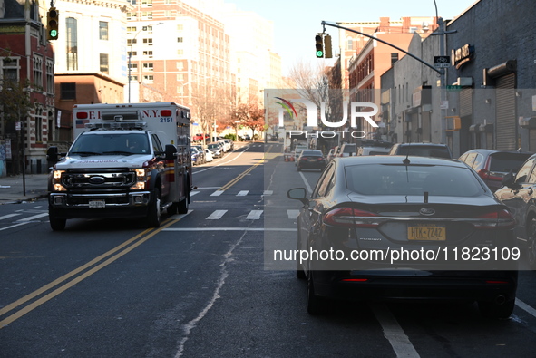 An ambulance and police are present at the scene. A woman is sexually assaulted by an unidentified male suspect in the Melrose section of Br...