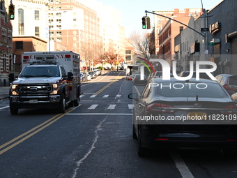 An ambulance and police are present at the scene. A woman is sexually assaulted by an unidentified male suspect in the Melrose section of Br...