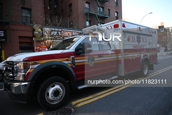 An ambulance and police are present at the scene. A woman is sexually assaulted by an unidentified male suspect in the Melrose section of Br...