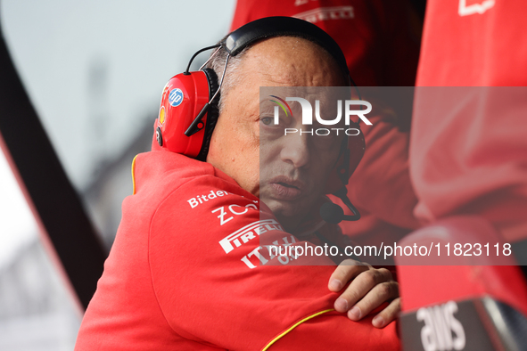 Frederic Vasseur before Sprint ahead of the Formula 1 Grand Prix of Qatar at Lusail International Circuit in Lusail, Qatar on November 30, 2...