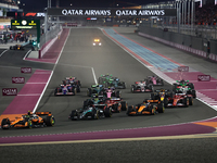 Start of Sprint ahead of the Formula 1 Grand Prix of Qatar at Lusail International Circuit in Lusail, Qatar on November 30, 2024. (