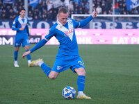 Lorenzo Dickman of Brescia Calcio FC carries the ball during the Italian Serie B soccer championship match between Brescia Calcio and SSC Ba...