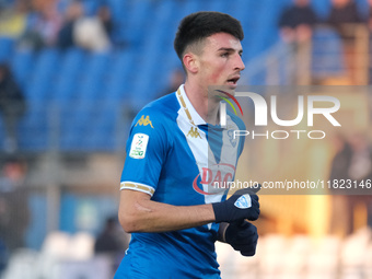 Ante Matteo Juric of Brescia Calcio FC plays during the Italian Serie B soccer championship match between Brescia Calcio and SSC Bari at Mar...