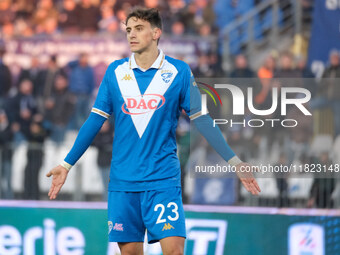 Nicolas Galazzi of Brescia Calcio FC shows disappointment during the Italian Serie B soccer championship match between Brescia Calcio and SS...