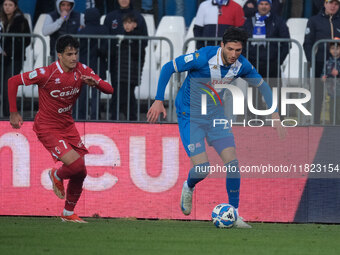 Gennaro Borrelli of Brescia Calcio FC carries the ball during the Italian Serie B soccer championship match between Brescia Calcio and SSC B...