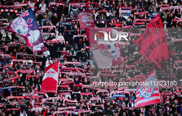  RB Leipzig fans  during the Bundesliga match between RB Leipzig and VfL Wolfsburg at Red Bull Arena, Leipzig, Germany on November 30, 2024....