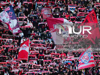  RB Leipzig fans  during the Bundesliga match between RB Leipzig and VfL Wolfsburg at Red Bull Arena, Leipzig, Germany on November 30, 2024....