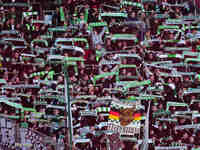  VfL Wolfsburg fans  during the Bundesliga match between RB Leipzig and VfL Wolfsburg at Red Bull Arena, Leipzig, Germany on November 30, 20...