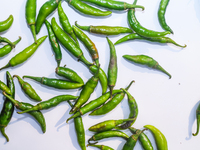  Green Chilies, Also Known As Hari Mirch In India, Are A Staple Ingredient In Indian Cooking And Are Known For Their Distinct Flavor And Int...