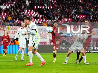 Andra Silva of RB Leipzig  shoots on goal during the Bundesliga match between RB Leipzig and VfL Wolfsburg at Red Bull Arena, Leipzig, Germa...