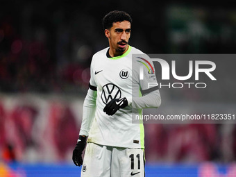 Tiago Tomas of VfL Wolfsburg  looks on during the Bundesliga match between RB Leipzig and VfL Wolfsburg at Red Bull Arena, Leipzig, Germany...