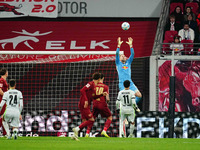 Peter Gulacsi of RB Leipzig  controls the ball during the Bundesliga match between RB Leipzig and VfL Wolfsburg at Red Bull Arena, Leipzig,...