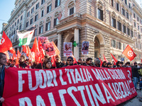 Citizens and activists gather to participate in a demonstration in solidarity with the Palestinian people in Rome, Italy, on November 30, 20...