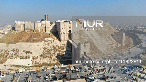 Aerial footage of the city of Aleppo on Saturday, November 30, 2024, following its takeover by rebel forces