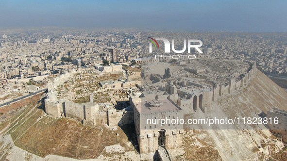 Aerial footage of the city of Aleppo on Saturday, November 30, 2024, following its takeover by rebel forces