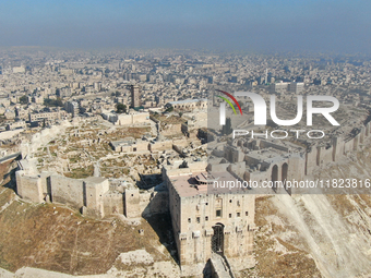 Aerial footage of the city of Aleppo on Saturday, November 30, 2024, following its takeover by rebel forces(