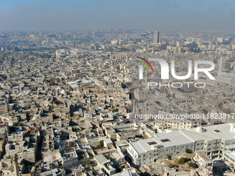 Aerial footage of the city of Aleppo on Saturday, November 30, 2024, following its takeover by rebel forces(