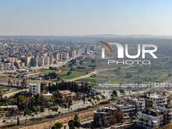 Aerial footage of the city of Aleppo on Saturday, November 30, 2024, following its takeover by rebel forces(