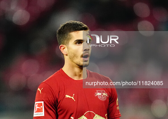 Andra Silva of RB Leipzig  looks on during the Bundesliga match between RB Leipzig and VfL Wolfsburg at Red Bull Arena, Leipzig, Germany on...