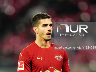 Andra Silva of RB Leipzig  looks on during the Bundesliga match between RB Leipzig and VfL Wolfsburg at Red Bull Arena, Leipzig, Germany on...