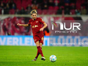 Kevin Kampl of RB Leipzig  controls the ball during the Bundesliga match between RB Leipzig and VfL Wolfsburg at Red Bull Arena, Leipzig, Ge...