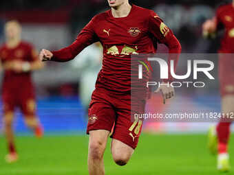 Arthur Vermeeren of RB Leipzig  looks on during the Bundesliga match between RB Leipzig and VfL Wolfsburg at Red Bull Arena, Leipzig, German...